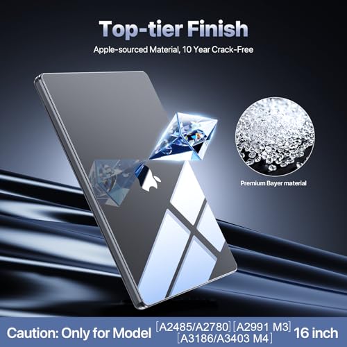 Carcasa MacBook Pro 16 M4 2024 protectora rígida transparente 3