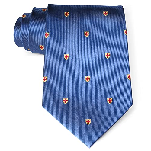THE MASONIC COLLECTION - THE MASONIC COLLECTION Cravate 100% soie tissée des Templiers - Livrée dans une pochette transparente - Cadeaux francs-maçons pour hommes