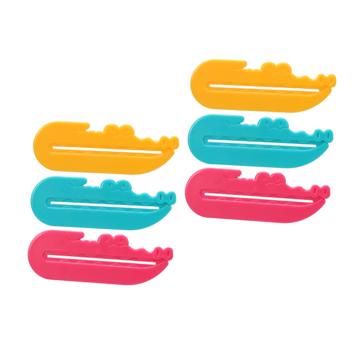 GOOHOCHY 6pcs Toothpaste Dispenser Toothpaste Cream Squeezers Tooth Paste Rolling Toothpaste Hand Juicer Toothpaste Squeezers Multipurpose Toothbrush Dispenser Key Multifunction