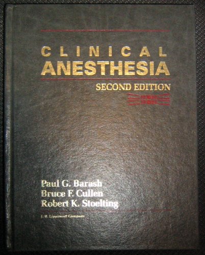 Clinical Anesthesia 0397511604 Book Cover