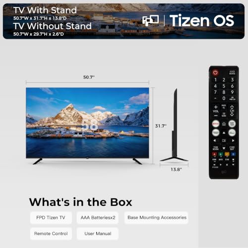 Image of FPD 58 Inch Smart TV 4K UHD with Tizen OS Television Dolby Audio HDR10