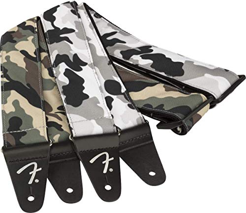 Fender® »CAMO STRAP – 2″« Sangle pour guitare – 5cm de largeur – Couleur: Winter Camo - Les Beatles, Paul McCartney, John Lennon, RIngo Starr, George Harrison Fender® »CAMO STRAP - 2"« Sangle pour guitare - 5cm de largeur - Couleur: Winter Camo – Image 4