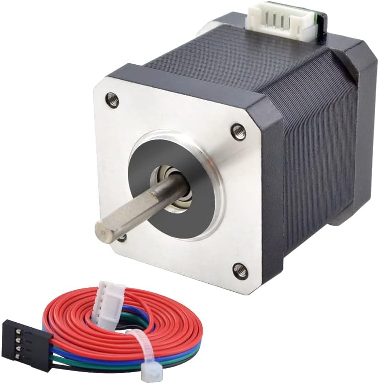 Nema 17 Stepper Motor 2A 55Ncm Bipolar 1.8 Degree 4-Lead for 3D Printer CNC Extruder,1 Pack