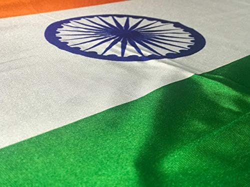 Image of The Flag Company Indian National Flag 20 x 30 Inches | Premium Polyester Fabric | Fade Resistant Tiranga Flag for Indoor & Outdoor Use | Bharat Flag for Home, Office, School & National Celebrations