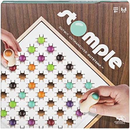 Marbles Otrio Wood Strategy-Based Board Game