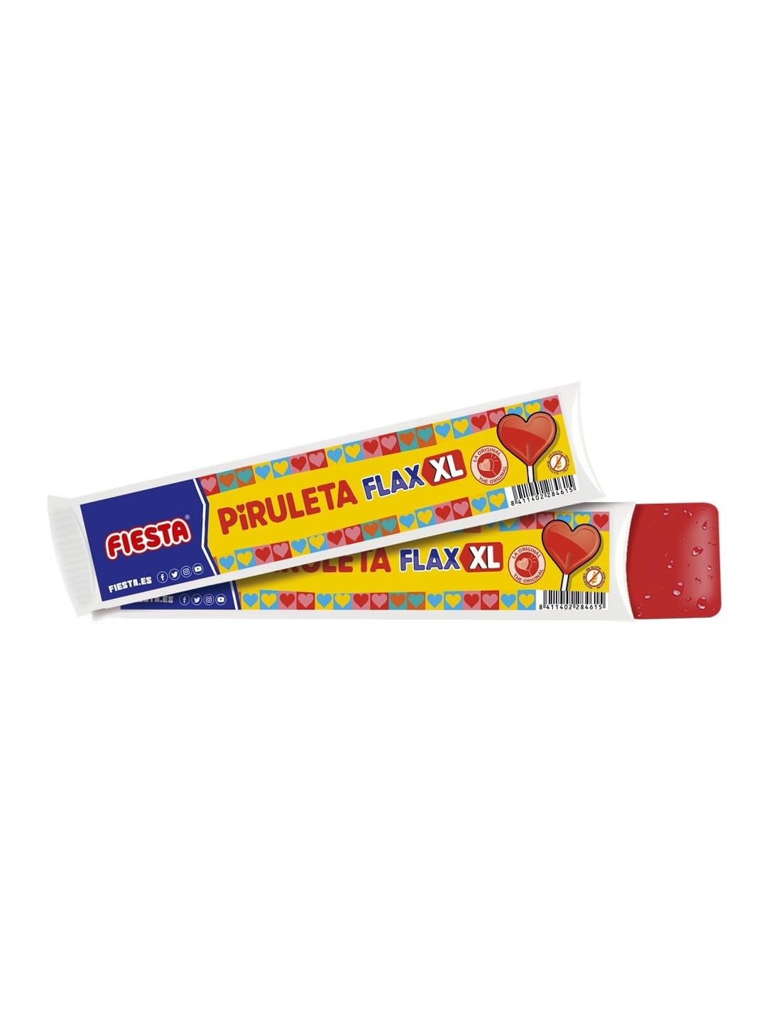 FIESTA Piruleta Flax XL Golosina Líquida Congelable Flash Sabor Cereza - Caja de 60 unidades x 105 ml
