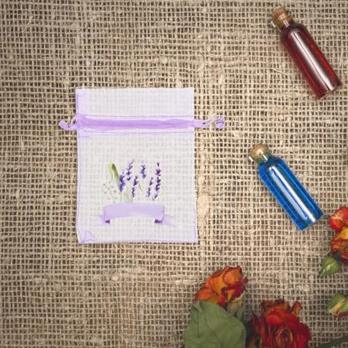 Bolsas de tela violeta para sachet 20 unidades miniatura 6