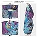 Bolaz Barber Cape Salon Cape Hairdressing Apron Haircutting Waterproof Alien Skateboard for Adults Clients with designs Adjustable Neck Closure