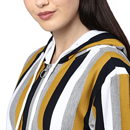 Image of Campus Sutra Women's Cotton Crew Neck Sweatshirt