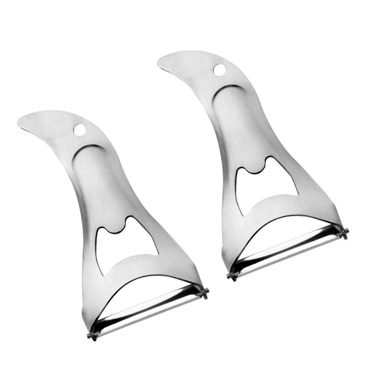 BESTonZON 2pcs Peeler Hand Held Grater Vegetable Grater Handle Peeler Potato Peeler Vegetable Parer Potato Vegetable Cutter Lemon Slicer Garlic Peeler Kitchen Gadget Multifunction Mango