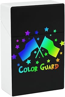 Color Guard Flag Stars Cigarette Case Smoking Box Pocket Holder Lightweight Match Coin Pouch for Men Women
