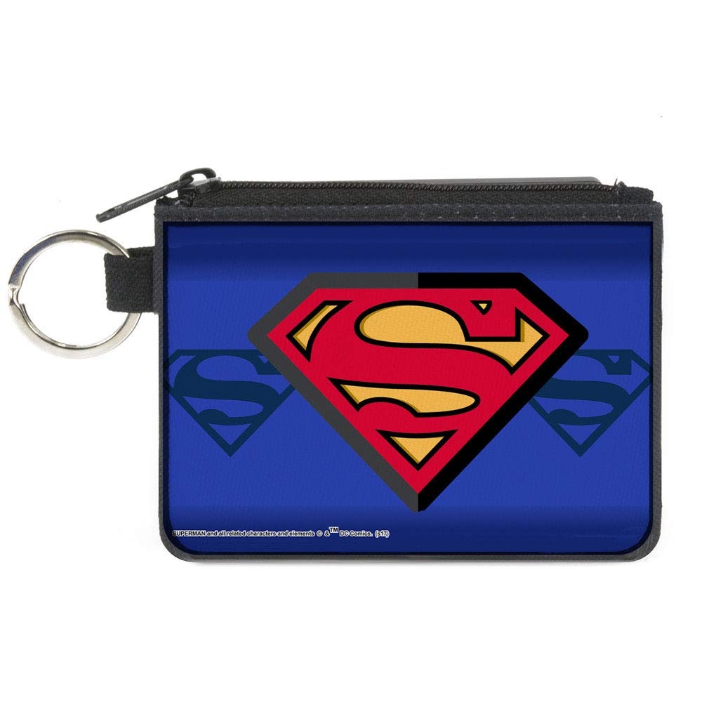 Buckle-Down Women's Multicolor Canvas Coin Purse Superman, 4.25" X 3.25\