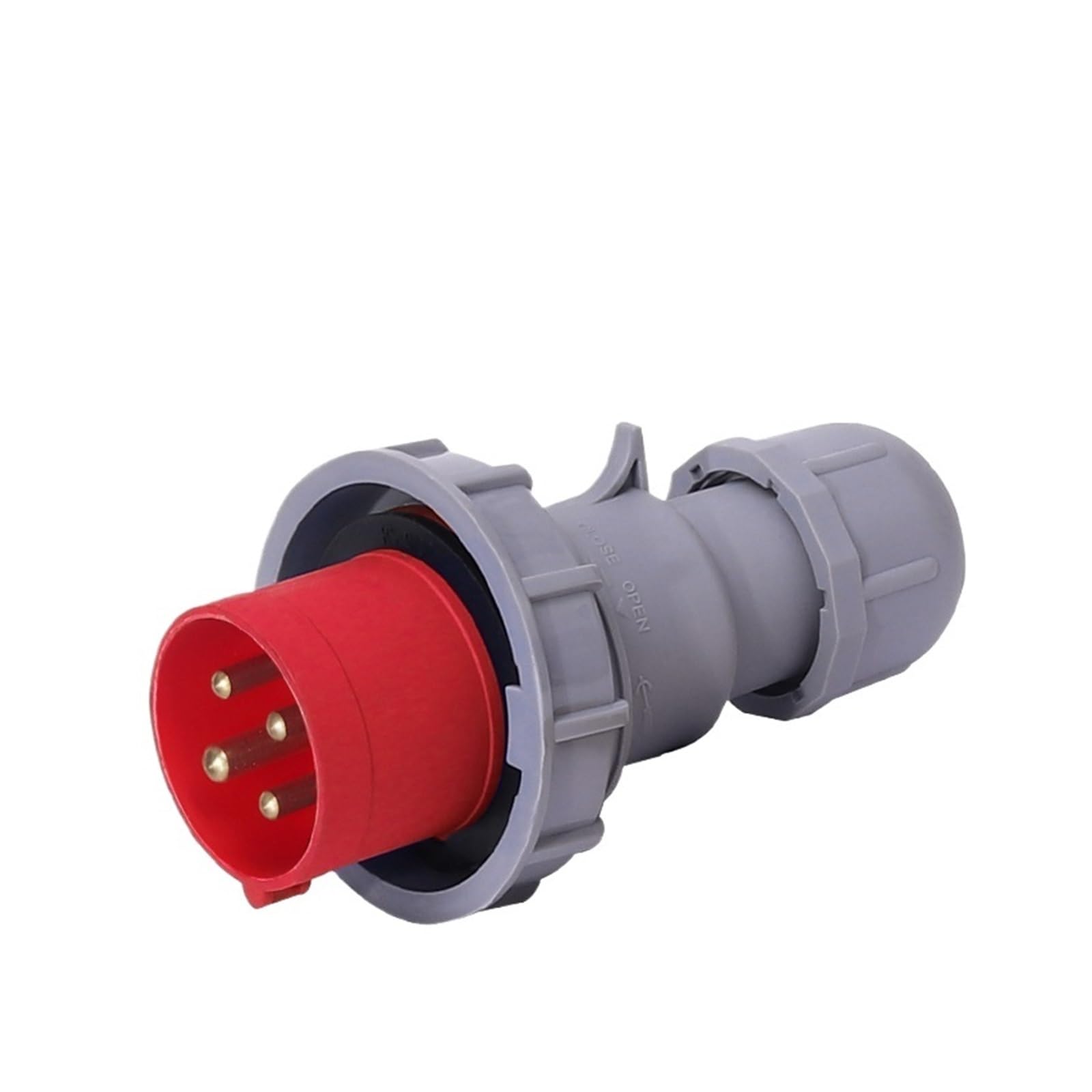 Presa elettrica industriale marina 440V for camion refrigerato, 4 poli, 32A, contenitore, spina aeronautica impermeabile 3h, maschio e femmina, docking(Plug A)