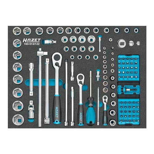Amazon | Hazet 163-513/122 レンチとソケットソケット122個セット