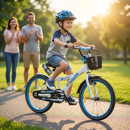 Actionbikes Kinderfahrrad Donaldo - 20 Zoll - V-Break Bremse - Seitenständer - Luftbereifung - Ab 2-9 Jahren - Jungen & Mädchen - Kinder Fahrrad - BMX - Kinderrad (Donaldo 20 Zoll)
