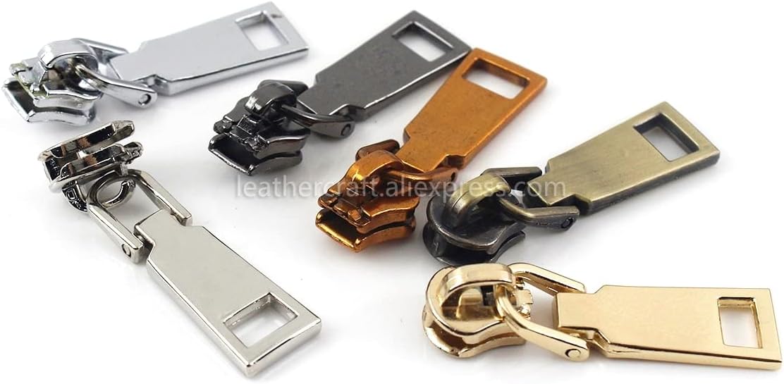 ジッパープルコード、ジッパー交換用プラー、20個の金属製5#ジッパースライダー、ジャケット、服、コートヘッドプラー、ジッパー修理キッ