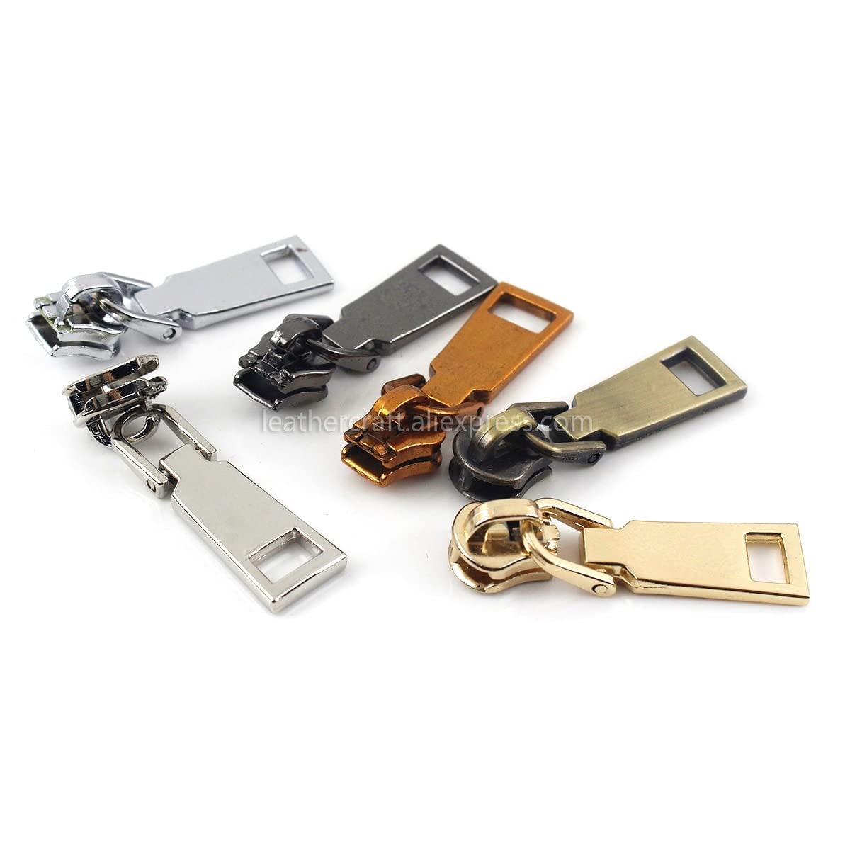 Tiradores de cremallera, tiradores de cremallera, reemplazo de tirador de cremallera, 20 piezas de metal 5# deslizadores de cremallera for chaquetas, ropa, abrigos, tiradores de cabeza, kit de repara