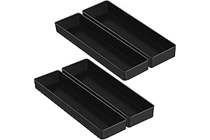 Teling Black Basics Rectangular Desk Organizer Tray