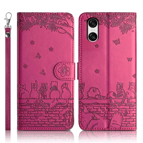 Succtopy Coque pour Sony Xperia 10 VI 5G Étui de Protection [Etui à Rabat] [Pochette de Portefeuille] [Fermeture Magnétique] Housse Premium en Cuir PU...