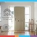 GE home electrical Wireless Doorbell Kit, Battery Operated Receiver, 1 Push Buttons Door Bell, 8 Melodies Doorbell Chime, 4 Volume Levels, Classroom Doorbell, 150 Ft Range, Satin Nickel, 19303