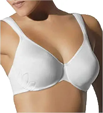 Bali Live It Up Underwire Bra, Seamless Shapewear Bra with Cushioned Straps, Full-Coverage T-Shirt Bra for Everyday Wear
