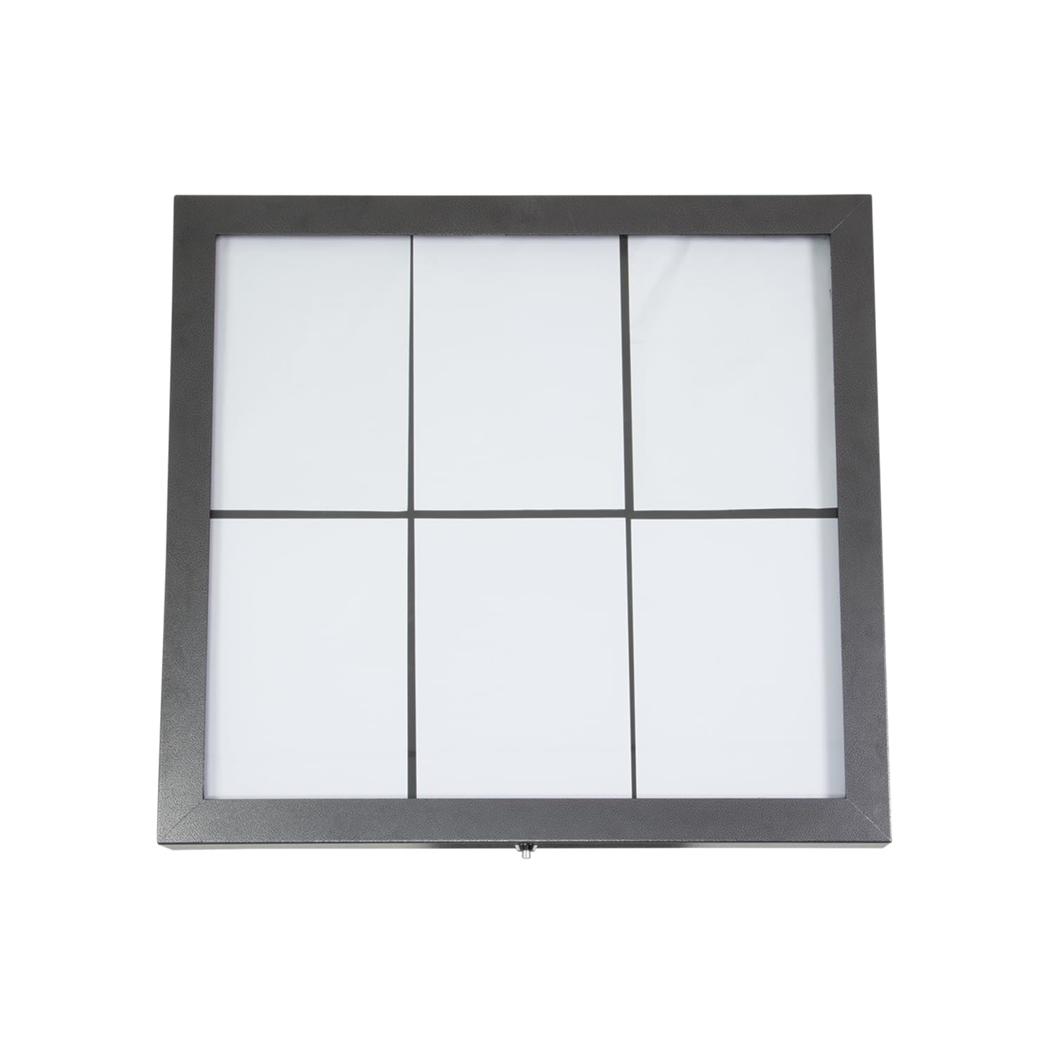 Security Coated Steel Outdoor Menu Holder with LED Light – A4 | 6 Pages Wall Mounted Post Stainless Steel Restaurant Cafe Bar Grey