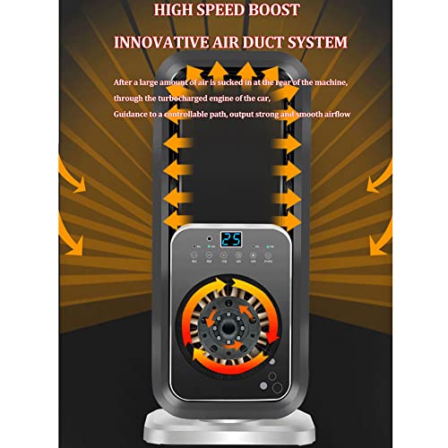 ilbcavne Elektrische ventilatorkachel, 2000 W, instelbare thermostaat, geruisloos, verticaal, energiebesparend, elektrische verwarming, 90 graden oscillatie, 3 modi, elektrische ventilatorkachel - Afbeelding 7