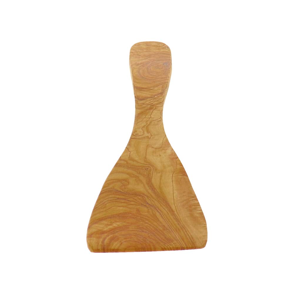 10x HOFMEISTER® Pfannenwender mit geschwungenem Kopf und typischer Olivenholz-Maserung, hergestellt in Handarbeit Familienbetrieben, 30 cm