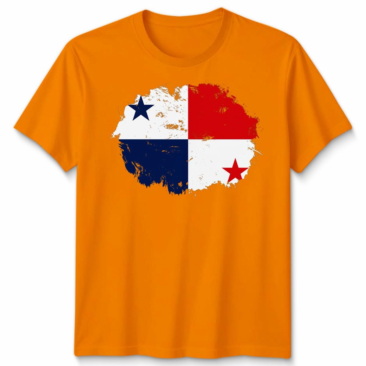D&T Panama Faded Flag Unisex Tshirt Panamá Football Panamanian Gift Shirt Unisex L Orange