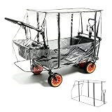 Kesser, parapioggia universale per carrello, 115 x 51 x 75 cm, trasparente, per carrelli Kesser, con tetto, pieghevole, per campeggio e bambini