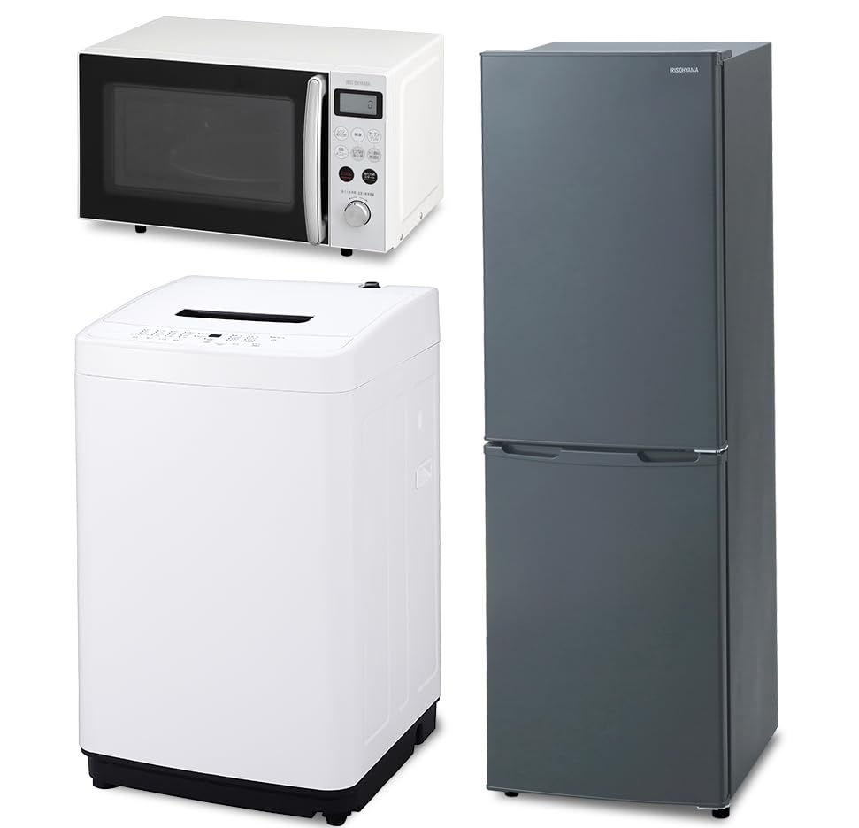 Amazon | アイリスオーヤマ 家電セット 一人暮らし 冷蔵庫 162L 洗濯機  