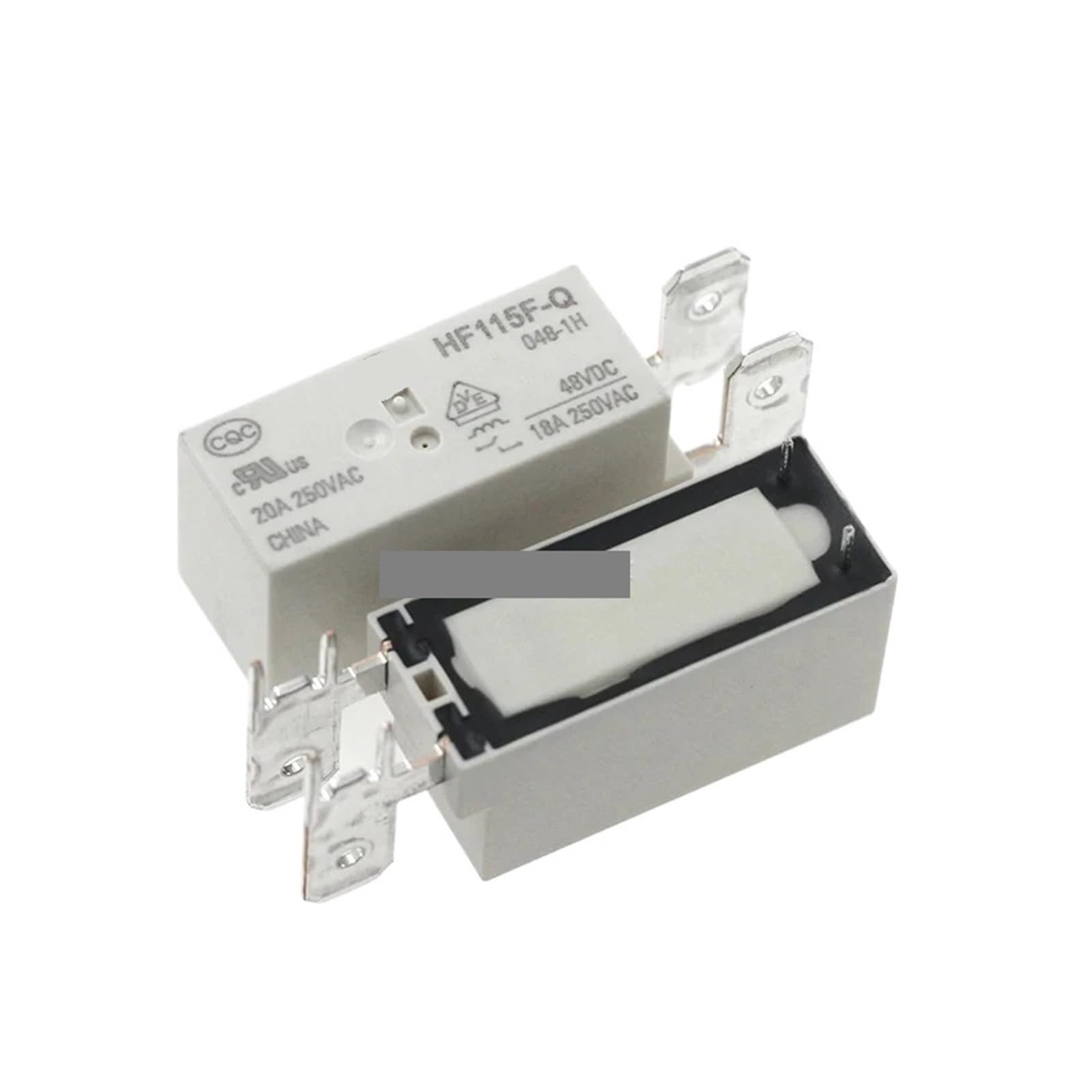 PKNVKZIDK 5Pcs HF115F-Q-048-1H 20A 48V Power Relay