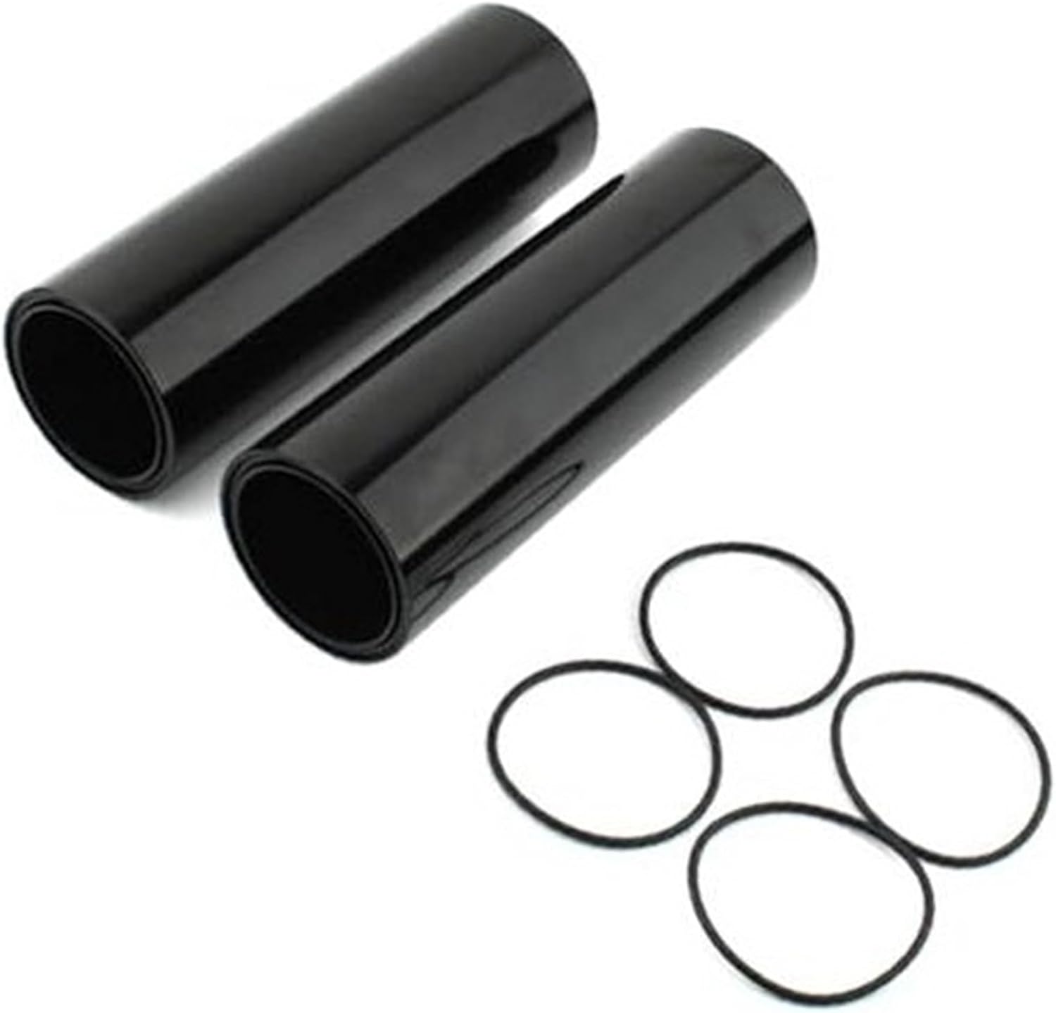 Car Aluminum Front Upper, Fork Tube Slider Cover Absorber Shock Boot Black, For Dyna 2006-2017, Fork Reflector