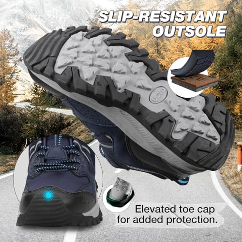 Kids Boys Running Shoes Waterproof Non-Slip Breathable Low-Top Outdoor Hiking Walking Sneakers (Little/Big Kids)2