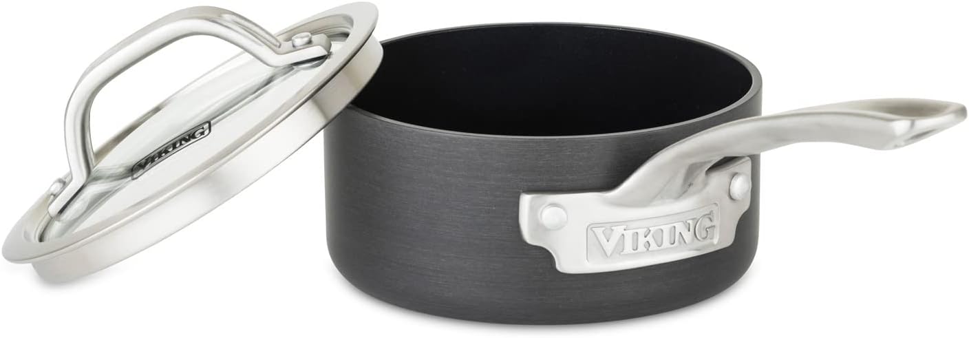 Hottest Sales Viking 40051-0121 Hard Anodized Nonstick Sauce Pan, 1 Cookware, 1 Quart, Gray