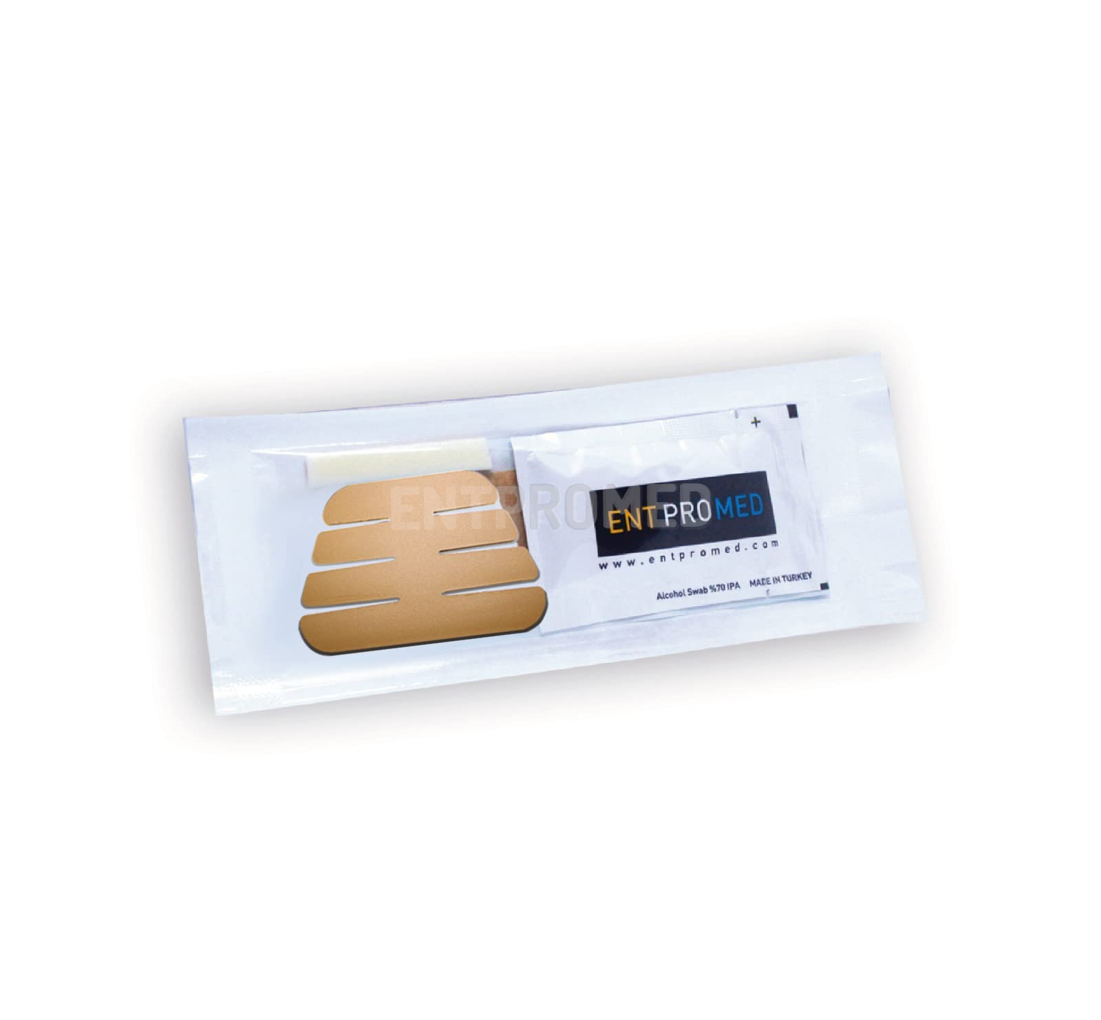 Aluminium External Nasal Splint PRO - Beige Colour - a kit, Post Nasal Surgery, Rhinoplasty, Septoplasty, ENT Product. (Small (36mm x 54mm))