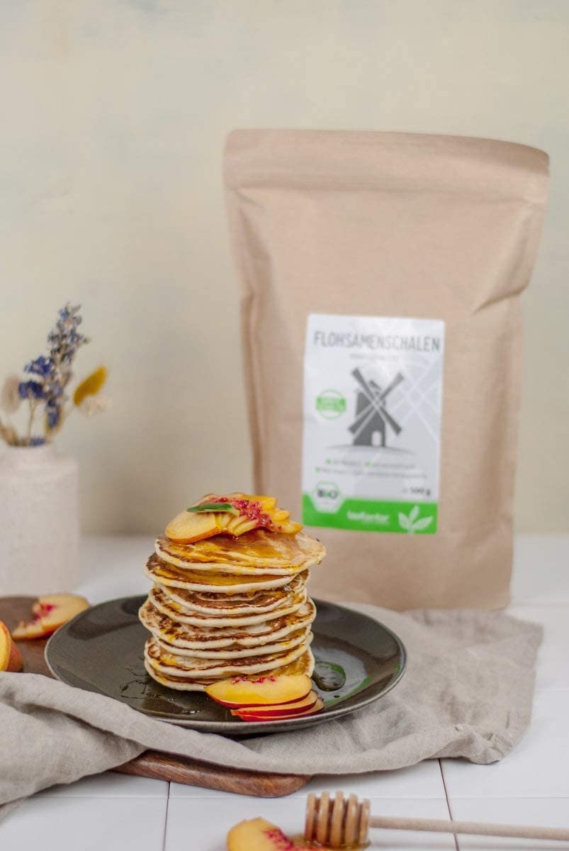 bioKontor – Bio Flohsamenschalen ganz 1000g 1kg – Psyllium Husk 99% Reinheit – indische Flohsamen Schalen – Low Carb Backen Getränke – Rohkostqualität – reich an Balaststoffen – deutsche Handabfüllung