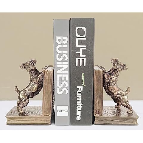 Schnauzer Decorative Heavy Duty Bookends Cover