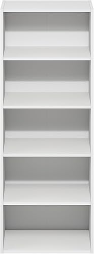 Miniatura 186 de Furinno Jaya Simple Home Estantería ajustable de 3 niveles, blanco Blanco,Negro -,Pino ámbar,Nuez Columbia,Espresso,Roble Frech