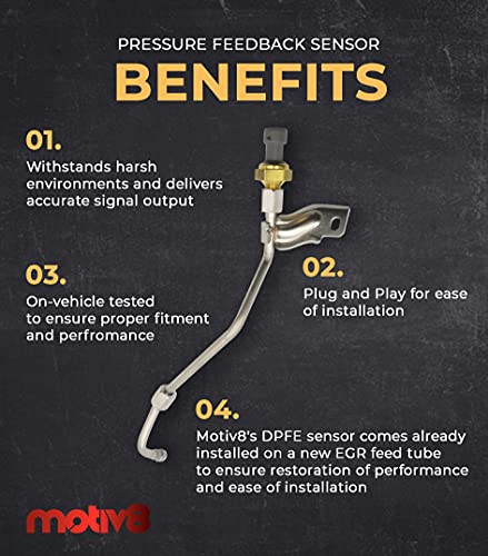 image for Motiv8 Exhaust Gas Recirculation Pressure Feedback Sensor 2008-2010 Fo