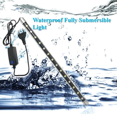 Image of JAINSONS PET PRODUCTS MINJIANG T4-800 Waterproof Submersible LED Aquarium Light, Fish Tank Light, 4 Mode Colour Changing LED, 28 Inch, 14W, Suitable for 3 Feet Tank