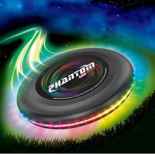 StyleBoon Flying Disc with Million LED Colors Total 41 LEDs Powered 35 Brilliant LED at Edge 13 Lighting Modes Waterproof Flying Ring Camping for Kids Teens Aduits for Kids Perfect Ages 6+