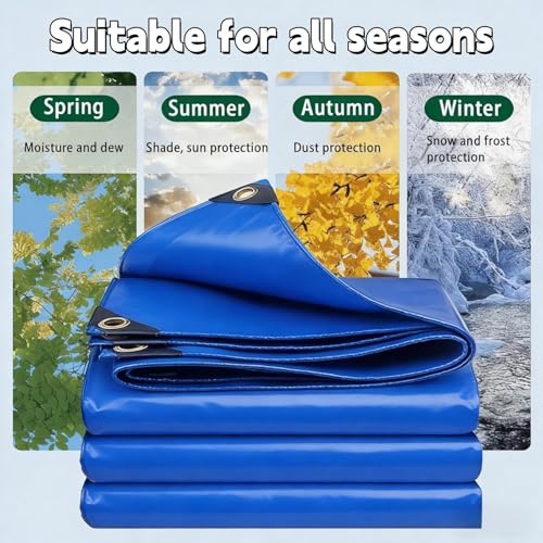 Lona de protección impermeable azul lona protectora multiusos resistente a los rayos UV 130x240 3