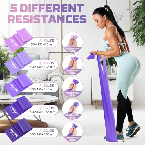 Resistance-Bands-Set-5-Pcs-Exercise-Bands-Elastic-Stretch-Bands-for-Yoga-Pilates-Fitness-Stretching-Strength-Training-Workout-Bands-for-Home-Gym