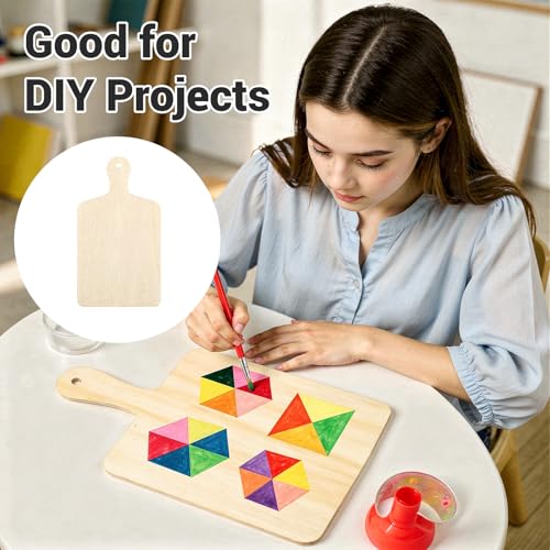 24 Mini Tablas de Cortar de Madera para Manualidades miniatura 5