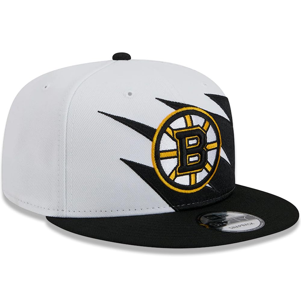 New Era NHL Boston Bruins 9FIFTY Jagged Snapback Cap Adjustable Hat