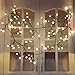 YMING Curtain Lights Indoor Outdoor, 8.3Ft 8 Modes 72 Led Globe String Lights Plug in, Window Lights for Patio Garden Wedding Party Bookshelf, Warm White