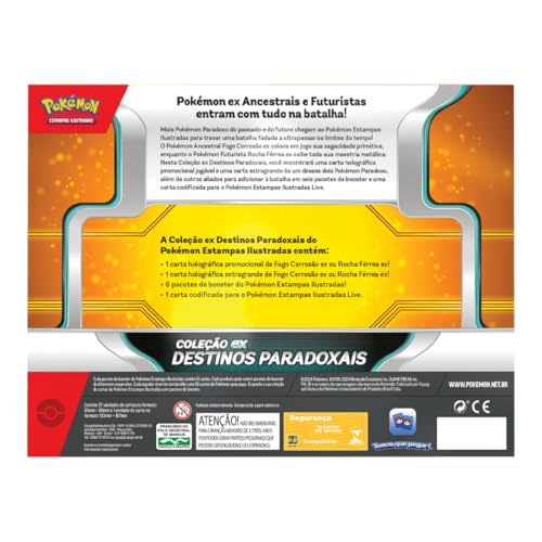 Cartas de Pokémon Box Destinos Paradoxais Com 38 Cards Copag (Rocha Férrea)