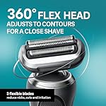 Braun Electric Shaver for Men, Series 7 7185cc, Waterproof, Wet & Dry Shave, Shaving Kit with SmartCare Center and Beard Trimmer, 3 Shave Modes, 60 Minute Battery Runtime, 10 Piece Set - Image 5