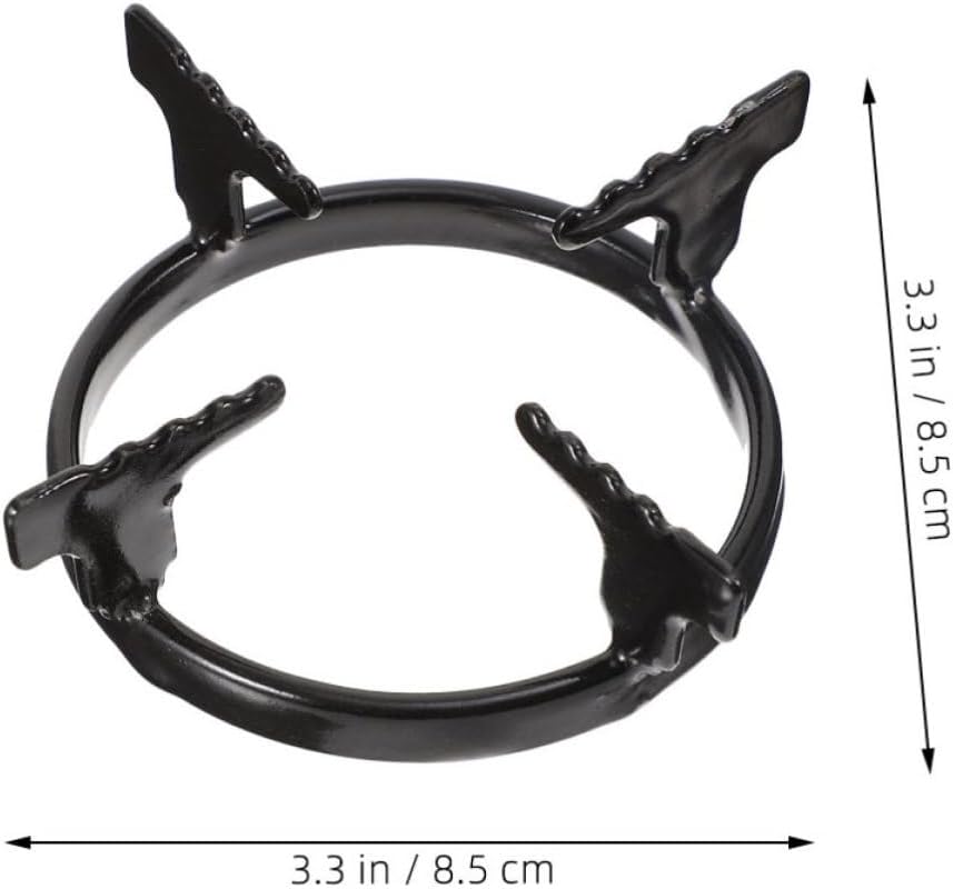 2pcs Cast Iron Wok Ring Stand for Gas Stove Burner Support